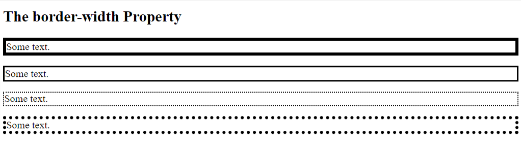 border-width property