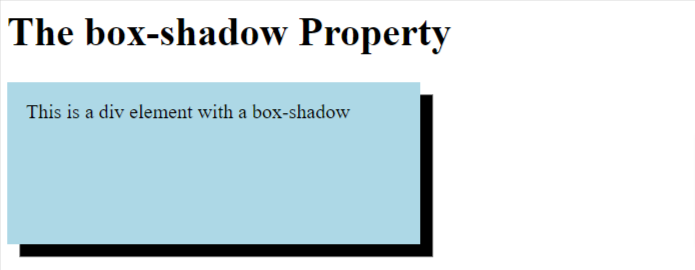 box shadow