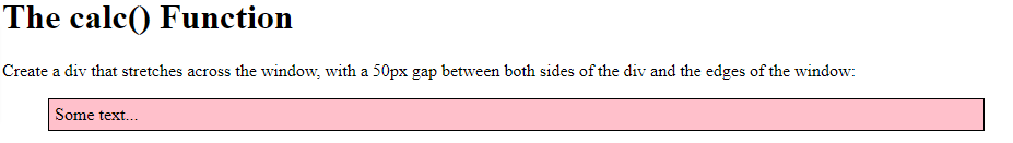 calc function