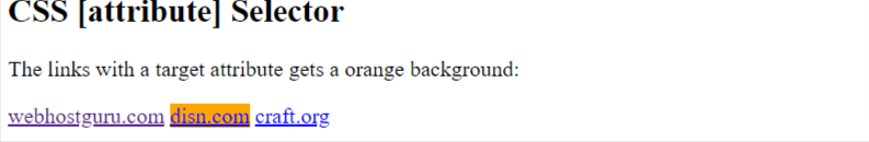 css attr selector