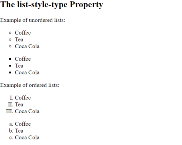 css lists