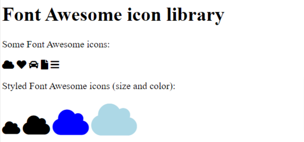 font-awesome icons