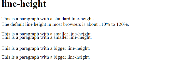 line height