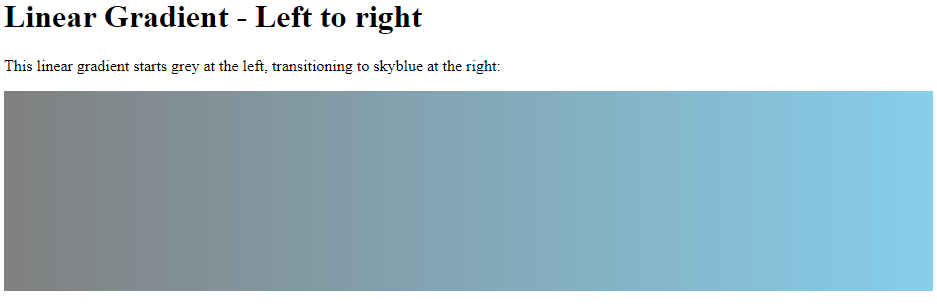 linear gradient left to right