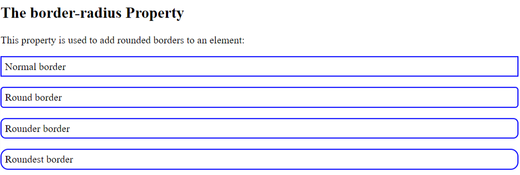 rounded borders