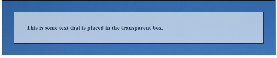 transperent box