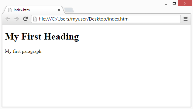 html web browser